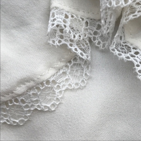 alice + olivia Monet Ruffled Halter Top in Black or White - Picture 8 of 10